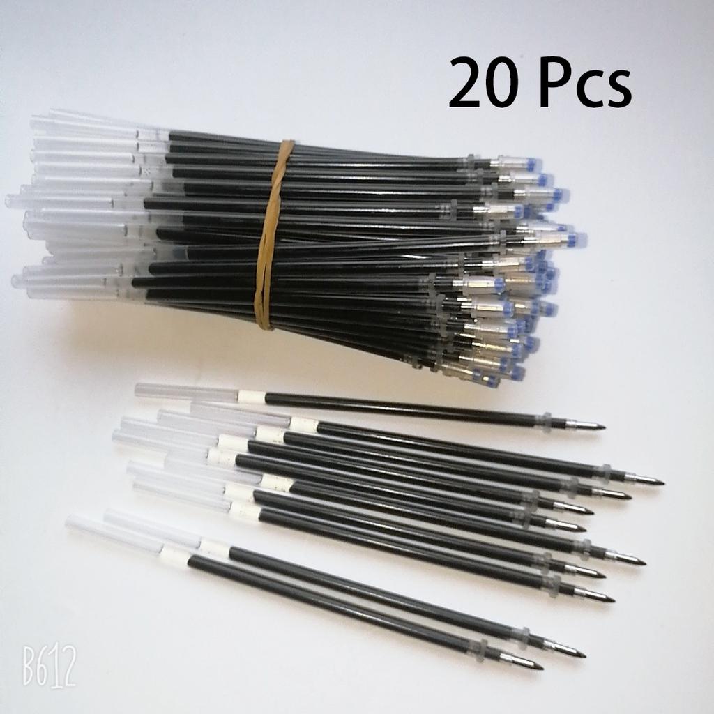 0.5mm 20pcs/set Gel Pen Refill Office Signature Rods Red Blue Black Ink Office School Stationery Writing Supplies Handles Needle
