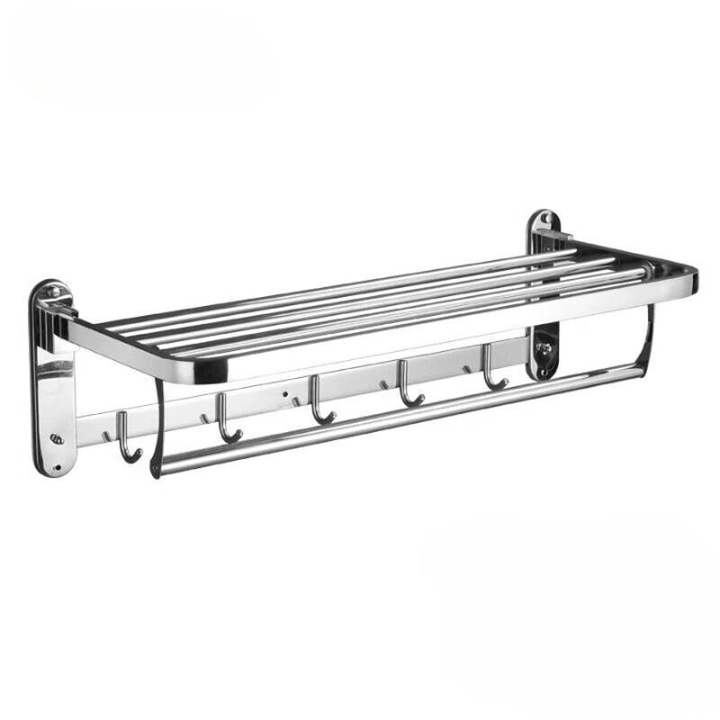 Gunmetal Grey 304 Stainless Steel Folding Towel Rack