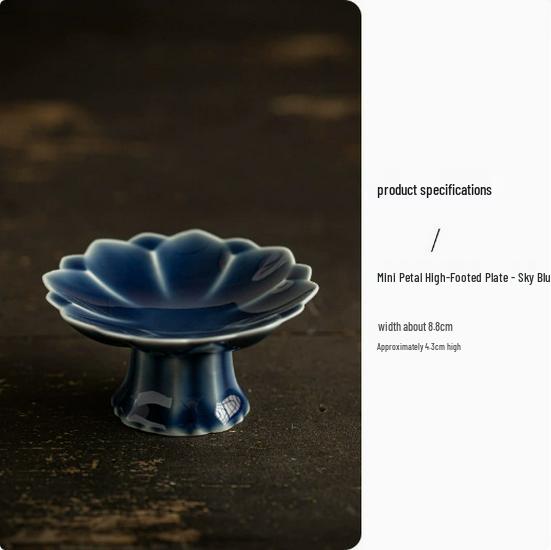 Chinese Style Ceramic Dessert Plate - Exquisite Small Tray for Mooncakes and Snacks, 2025 New Design