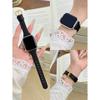 New Leather Loop For Apple Watch Band Slim Women Correa 38mm 40mm 41mm 42mm 44mm 45mm 46mm 49mm For IWatch Strap