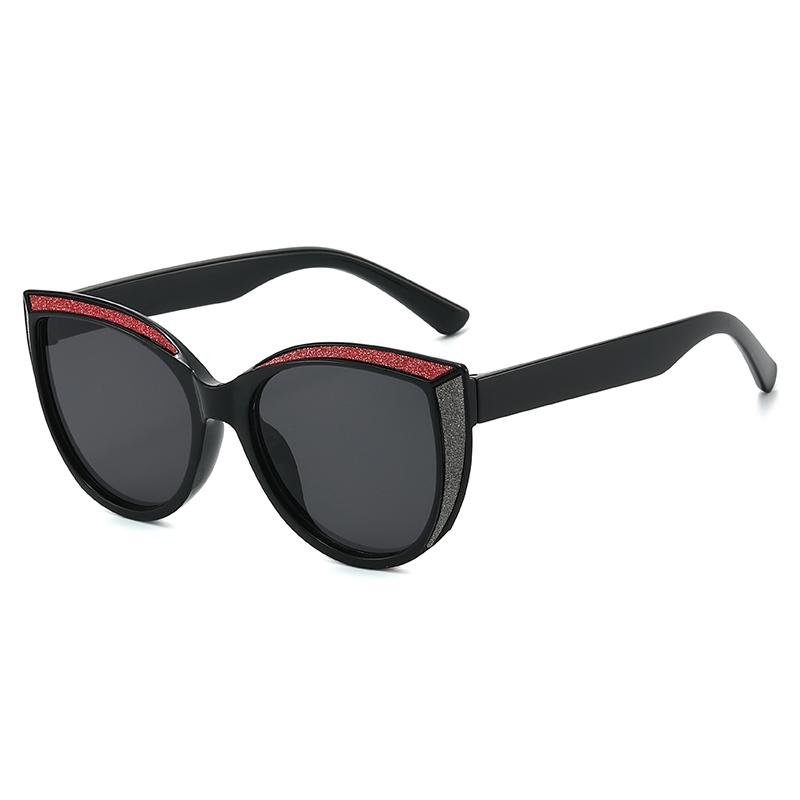 2026 New Cat Eye Large Frame Sunglasses, European American Ins Trendy Outdoor Retro Sun Glasses, UV Protection Eyewear for Daily Outfit