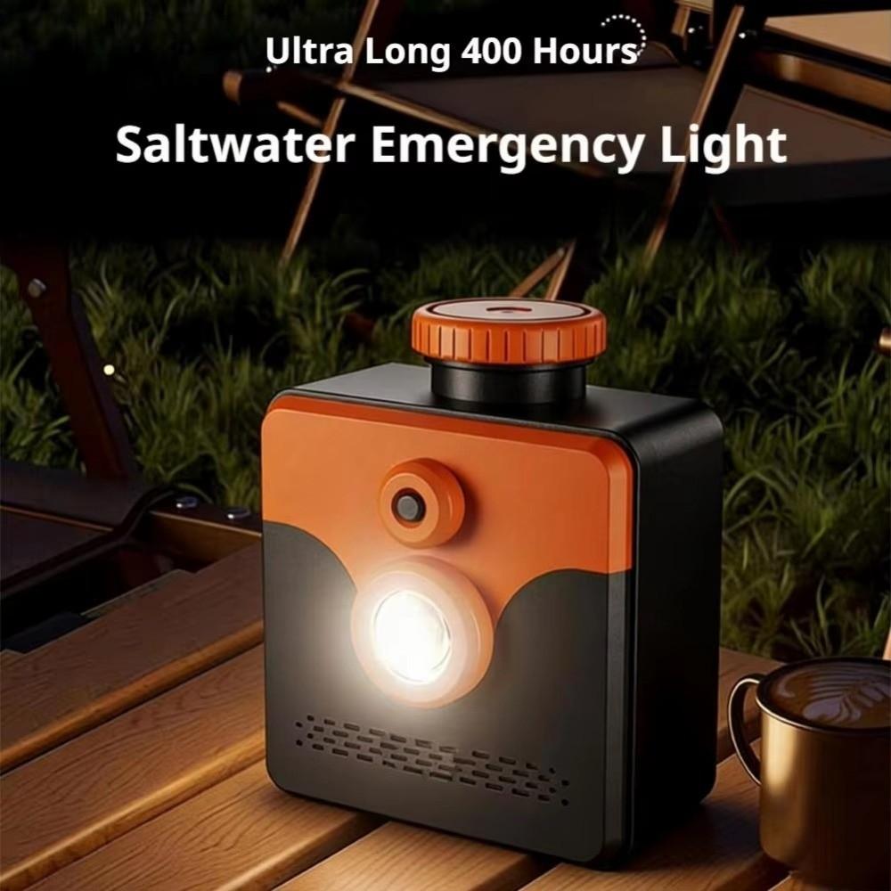 No Battery Saltwater Lamp No Charging Salt Water Lamp Small Outdoor Emergency Lamp  Outdoor Hiking