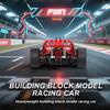 Non-Toxic Technical Red Racing Car Building Block Model Expert Speed Sports Vehicle Assembly Bricks Toys Kids Birthday Gifts
