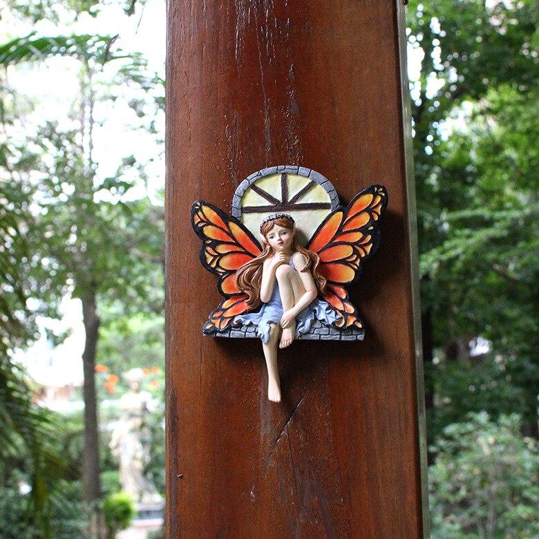 New Fairy Garden Resin Handicraft Ornaments Fluorescent Fairy Creative DIY Outdoor Courtyard Decorations