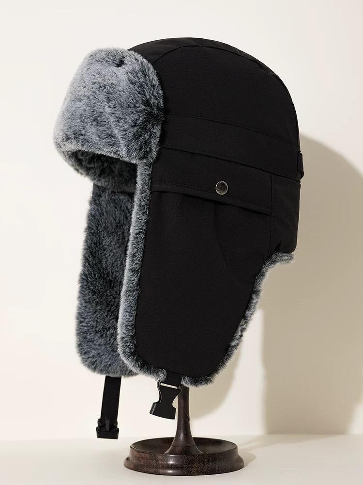 Thunderbolt Hat Men and Women Winter Padded Thickened Ear Protection Cap Cycling Outdoor Ski Ins Warm Cold Cotton Cap