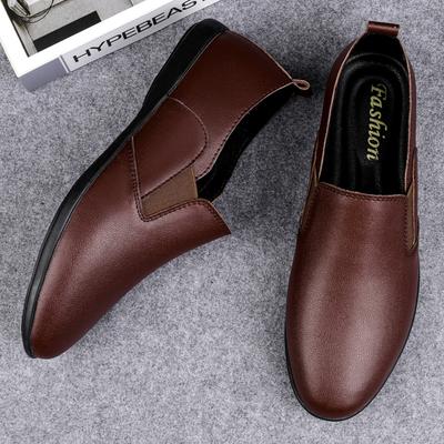 Mode Hohe Qualität Neue Herren Leder Freizeitschuhe Vielseitige Outdoor Pendler Loafer Rutschfest Herren Interview Business Schuhe