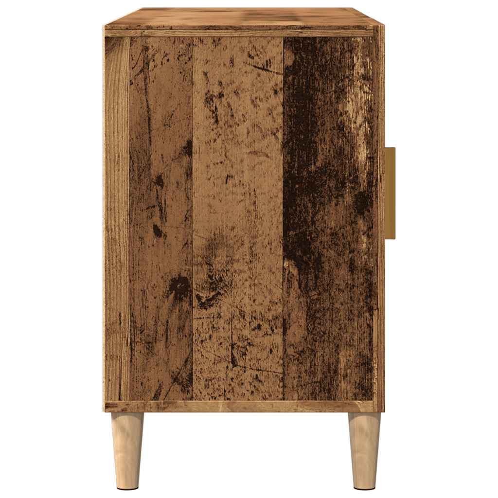 Vidaxl Chest of Drawers, Old Wood, 100X36X60 Cm, Wood-Based Material