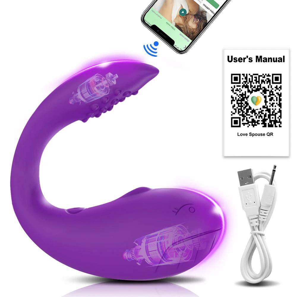 Ou Vibrator cu Control prin APP pentru Femei Stimulator Clitoridian Punct G Portabil Ou al Iubirii Chiloți Vibratori Jucărie Sexuală pentru Femei Articole pentru Adulți