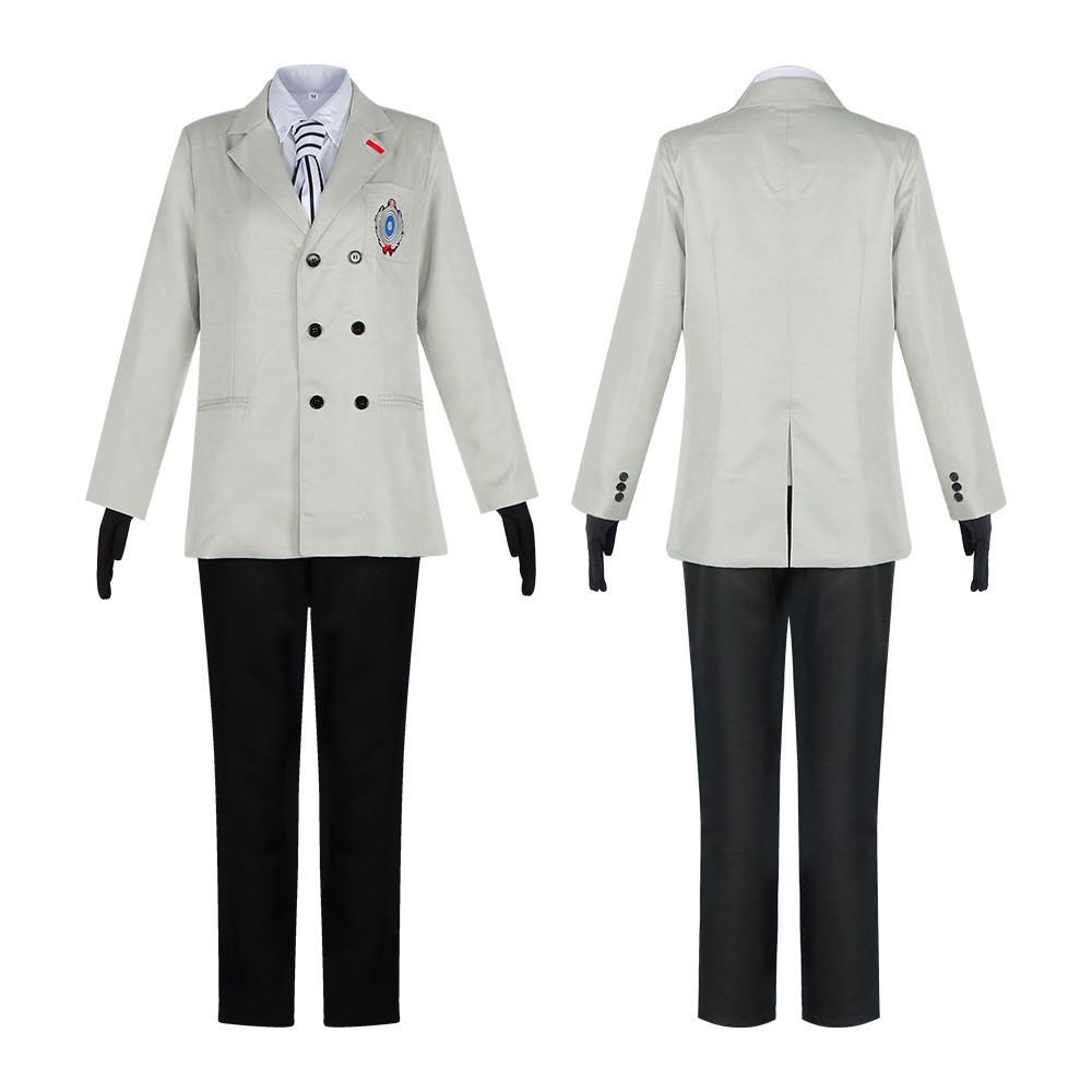 Goro Akechi Cosplay Outfit Polyester Anime Kostüm Für Halloween Und Rollenspiele**