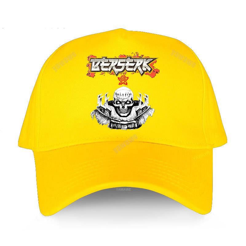 Baseballkappe Frühling Sommer Solide Sonnenhut Mode verstellbar Berserker Schädel Rock Roll Papa Hut Baumwolle Outdoor Yawawe Kappen
