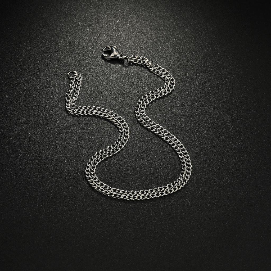 Gold Color Stainless Steel 316 Cuban Chain Bracelet Street Style  for Men And Women
