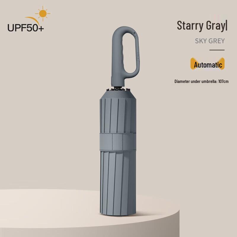 Easily Automatic 16-Rib Triple-Fold All-Weather Umbrella