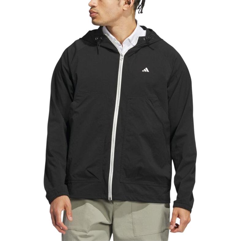 Adidas Go-To Soft And Comfortable Windbreaker Jacket Men Jackets Black IL0581