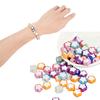 Pack of 100 Waterproof Loose Spacer Bead Acrylic Heart/Flower/Butterfly Shaped Beads Creative Jewelry Accessories