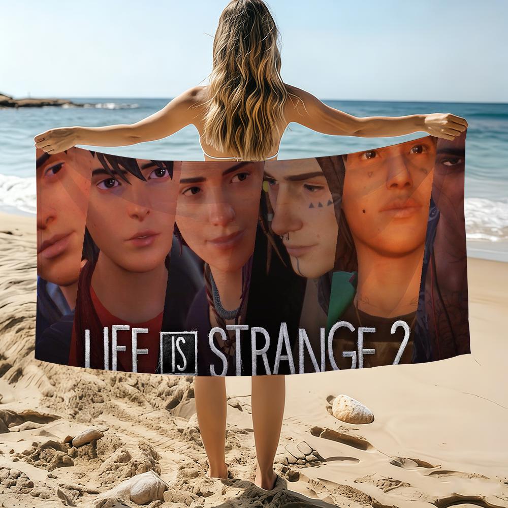

Funny L-Life is Strange2 Video Game Towel Beach Towel Oversized Quick Dry Towel Absorbent Soft Swim BeachTowels for Men Women W40*H60(CM)