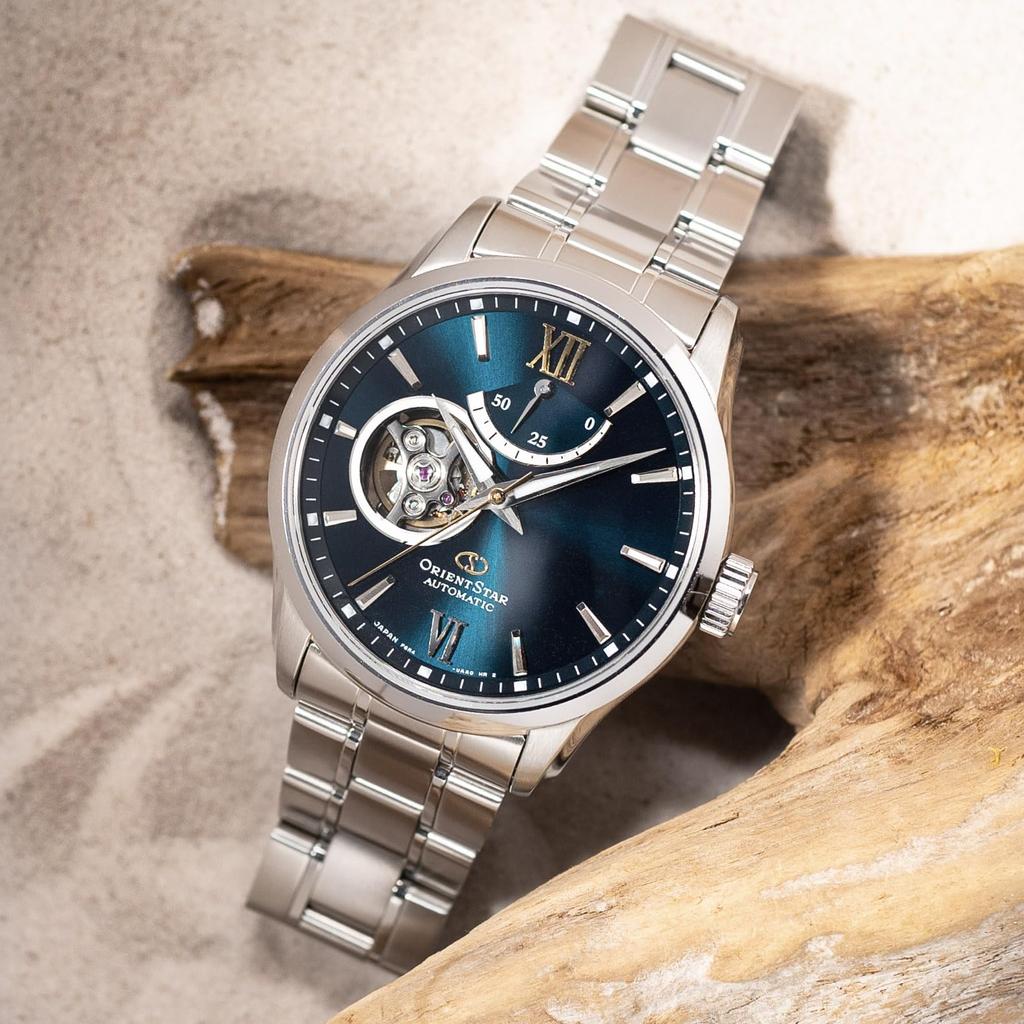 ORIENT STAR Automatisk Klokke Mekanisk Laget i Japan Innenlandsk Garanti Open Heart Grønn [Orient Star] Halvskjelett 2-års Produsentens RK-AT0003E