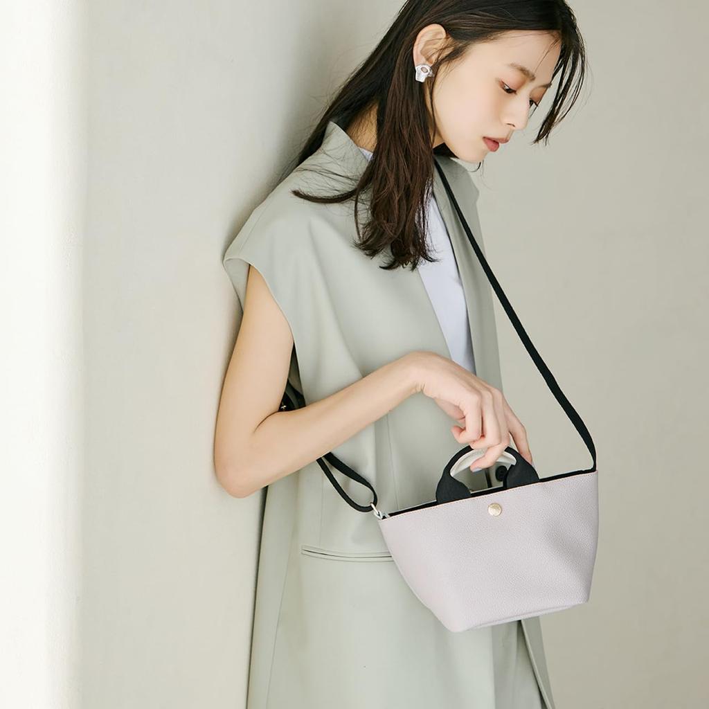 Topkapi Breath Scotch Grain Neo Leder Mini-Tragetasche mit Schultergurt Sandgrau, Schlicht, Damen, 503080103300,