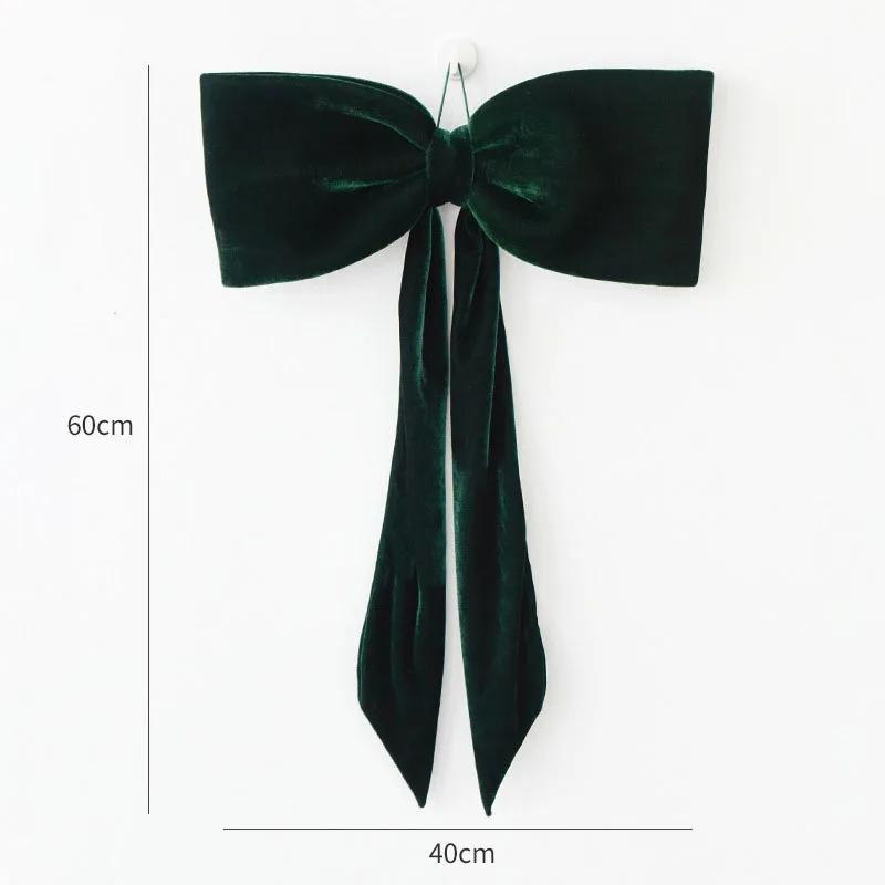

Christmas Tree Decoration 2026 Long Velvet Bow Pendant Enlarged Christmas Supplies Bows Hanging Diy Home Decor Party Festive 12cm