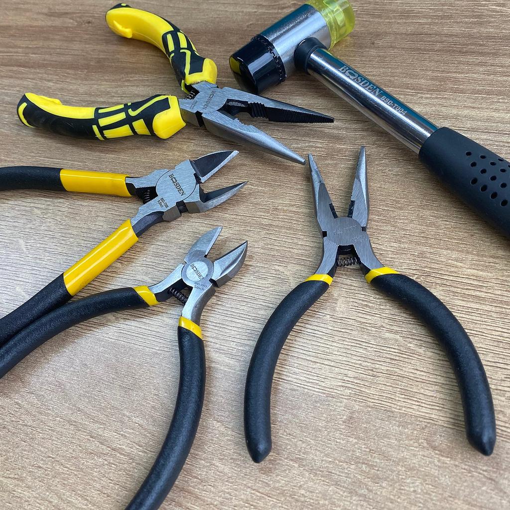 BOOSDEN Rubber Small Plastic Combination Rubber Home Decor Installation Hand 25mm Hammer, Hammer, Hammer, Hammer, Lightweight, & Plastic, Non-Slip,