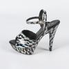 High-heeled Sandals Women's  Summer Thin-heeled Waterproof Table Rhinestone Model Catwalk Dress Shoes 13CM LFD-1099-Q27