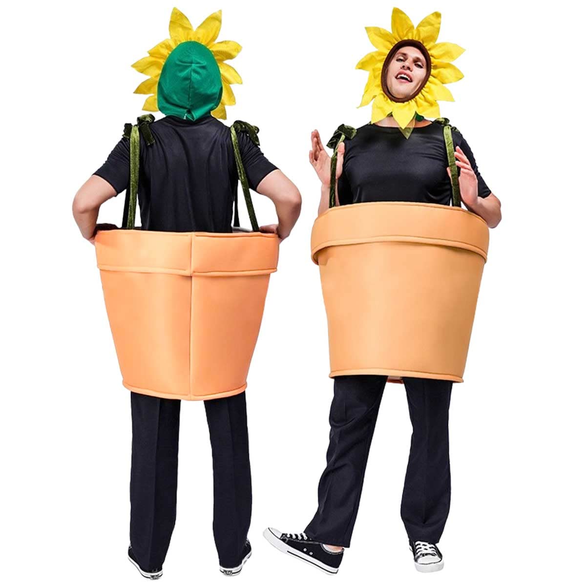 

[monoii] Funny Cosplay Sunflower Kigurumi Costume, Perfect for Halloween, Holiday Parties, and More (e0125)