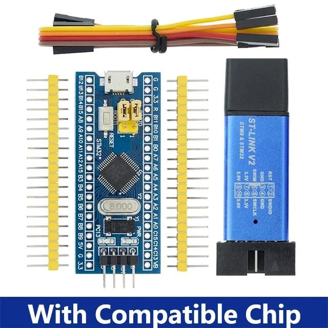 ST-LINK V2 Simulator Download Programmer STM32F103C8T6 ARM STM32 Minimum System Development Board STM32F401 STM32F411