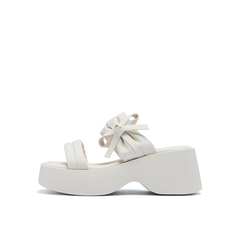 Augustine Platform Fashion Slippers Women's 2025 New Summer Skirt Muffin Soft Bottom Beach Wear Sandals