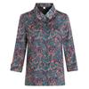 Stylish Floral Seven-Sleeve Tops for Middle-Aged and Elderly Women