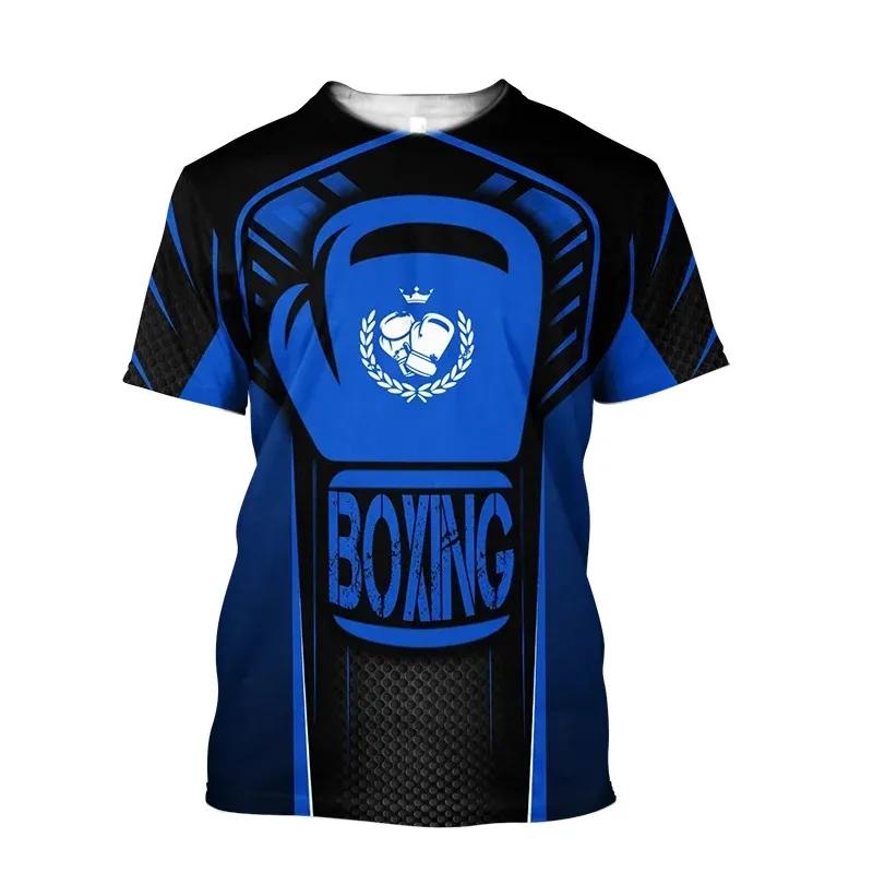 Boxing Training Women's T-shirt Quick Dry Loose Casual Sports Tough Guy Style Men Round Neck Short Sleeve Oversized Comfortable Clothing
