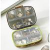 Portable Ten Compartment Medication Organizer With Large Capacity For Weekly Pill Storage
