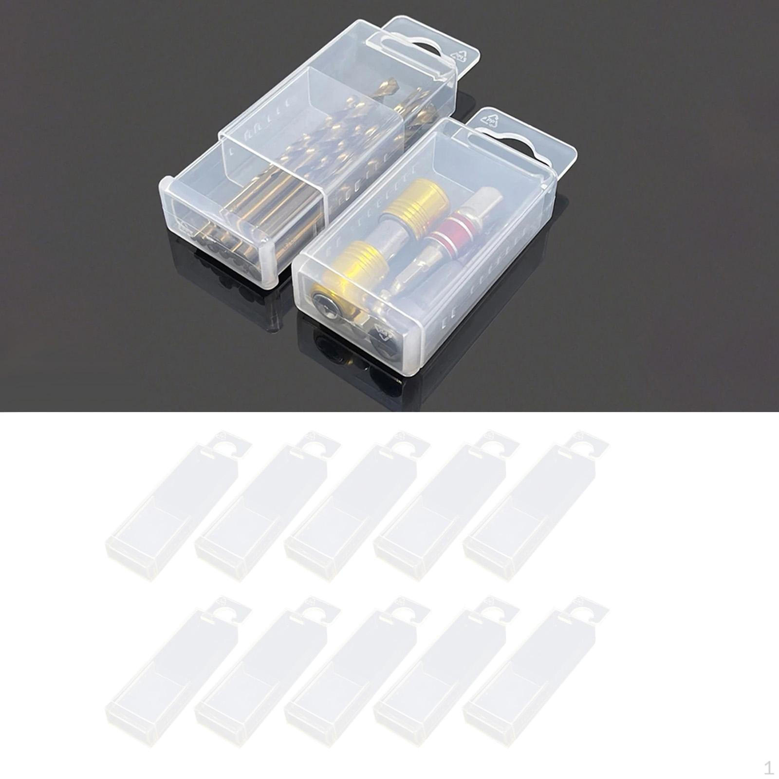Storage Box Tool Milling Cutter Parts Container 10pcs 1mm 4mm