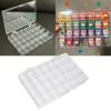 Clear Plastic 28 Grid Jewelry Box Durable Compartment Storage Box Tabletop Organizer Doll Display Case Earring Bead Container