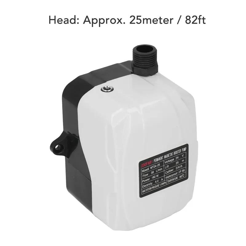 Booster Pump Water Pressure High 180W Automatic Water Booster Pump for Kitchen Sink Shower DC24V AC100‑240V Booster Pump