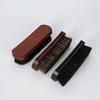 Beech Wood Horsehair Shoe Brush for Leather Care - Soft Bristles