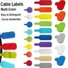 8/16/24PCS Cable Labels Tags Colorful Waterproof Cord Labels Tags For Wire Labels Self Adhesive Tear Resistant Cable Management