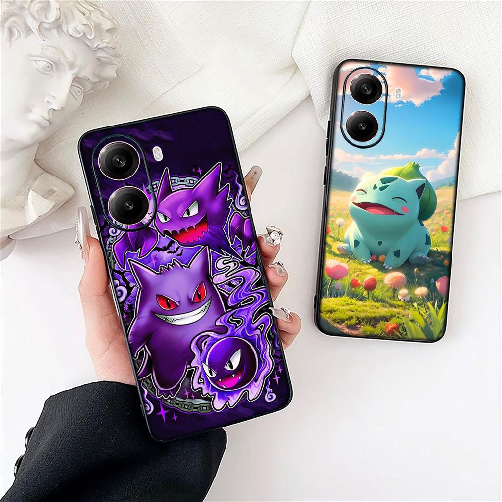 P-Pokemons P-Pikachus GO Gengar Bulbasaur for Motorola Moto Edge 50 30 Fusion 40 NEO Ultra Pro G22 G23 G20 G35 G84 G13 G53 Case