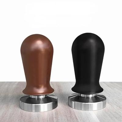 NEU Kaffeetamper 51mm/53mm/58mm Flache Tamperbasis Barista Espresso Presse Mit Silikonmatte Dosierring Pulverbecher
