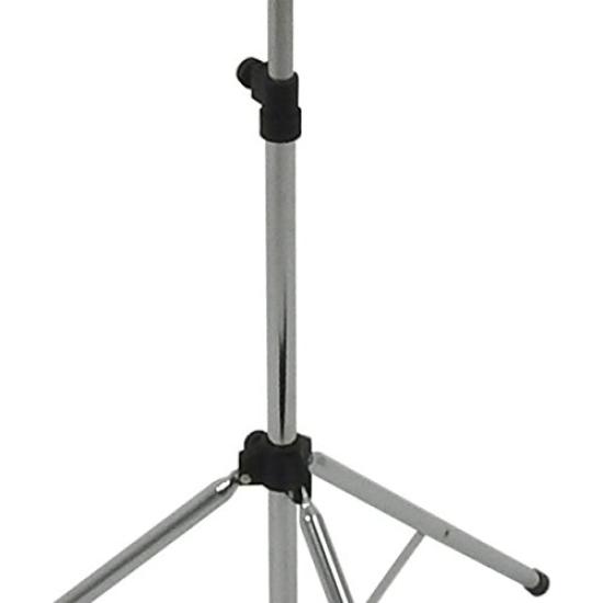 KC Music Stand, Lightweight Steel, MS-1STCR, Chrome (Soft Case Included)