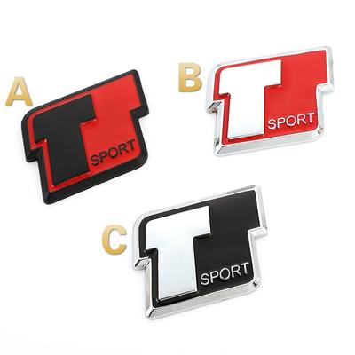 Automobilio lipdukas T sportiniai lipdukai emblema ženklelio galinės bagažinės lipdukai, skirti To+yo+ta RAV4 Corolla Prado Tundra Highlander Hiace Venza Camry
