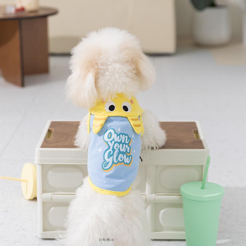 Puppy Dog Clothes Thin Monster Vest Spring and Summer Teddy Than Bear Small and Medium Dog Suspenders Pet Clothes