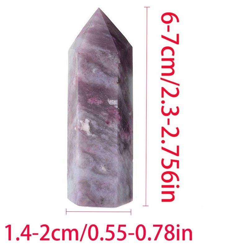 Beautifully Authentic Pink Tourmaline Tower Quartz Crystal Point Wand For Reiki Healing