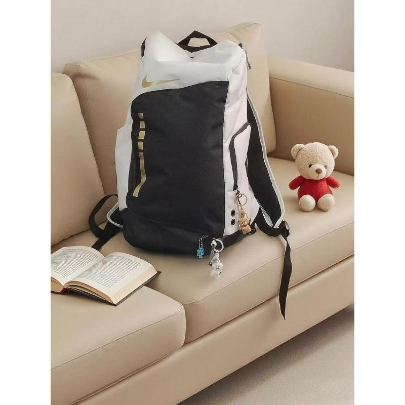 Nike Rucsac Poliester Hoops Elite Capacitate Mare Logo, Unisex, Negru/Alb-DX9786-100