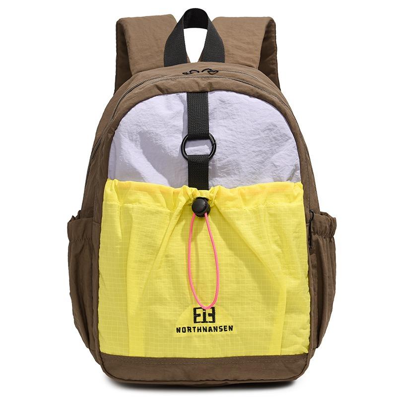 The New Schoolbag Is High-value, Fresh and Sweet, Contrasting Color Splicing Backpack, Women's Lightweight Mountaineering Large-capacity Backpack.