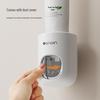 Distributeur et Presse-Dentifrice Automatique Mural avec Couvercle Anti-Poussière