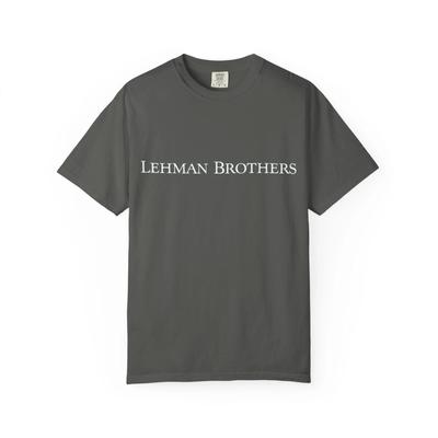 Lehman Brothers Logo Tee Shirt Retro Global Financial Services Firm Vintage