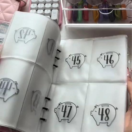 Kniha výzev pro úsporu peněz Všestranný organizér rozpočtu 100 obálek Plánovač výzev pro úsporu peněz Pořadač pro domácí