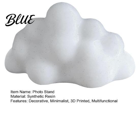 Display Stand For Photos 5Pcs 3D Printed Photo Stand, Decorative Rack, Lovely Cloud Shape Picture Multi-purpose Holder for Leaf Artwork Hand Paintings