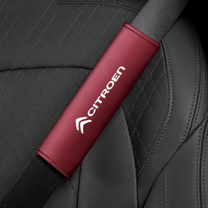 

2pcs Car Seat Belt Shoulder Pad Shoulder Protector For Citroen C1 C2 C4 C5 C3 C4L C8 Berlingo Xsara Picasso crosser C-ELYSEE