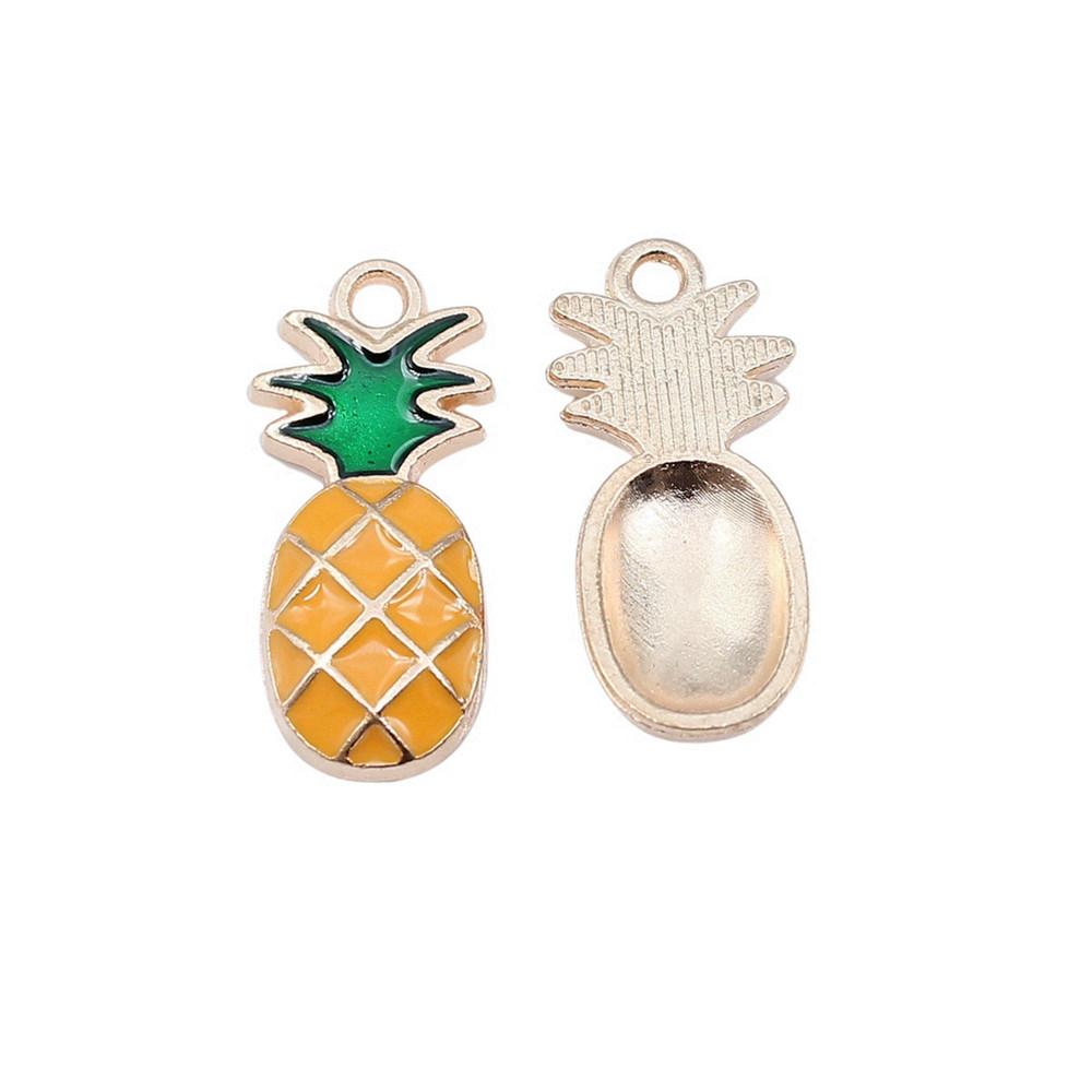 Enamel Charms Fruit Pendants For Food Themed Boy Girl Jewelry Making