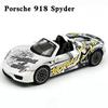 1/24 Porsche 918 Spyder Supercar Alloy Car Model Sound and Light Pull Back Children's Toy Collectibles Birthday Gift
